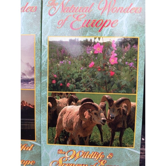 The Natural Wonders of Europe Giants of Europe VHS 3-Tape Set Good Condition - Picture 6 of 10